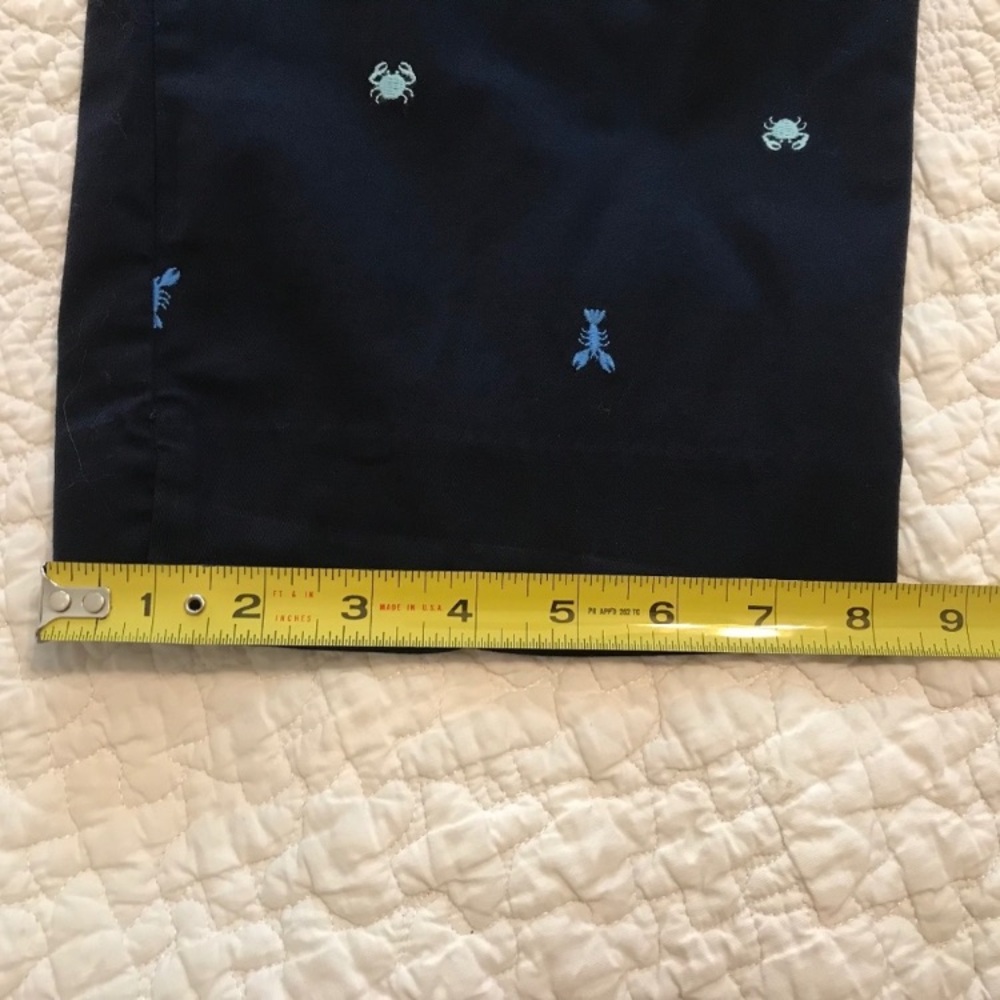 Talbots Blue Chinos with Embroidered Blue Crabs and Lobsters! Preppy- So Cute! - Picture 13 of 16